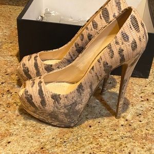 Giuseppe Zanotti Sharon Peep Toe Platform Pumps